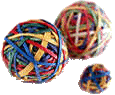 the rubber band and its balls